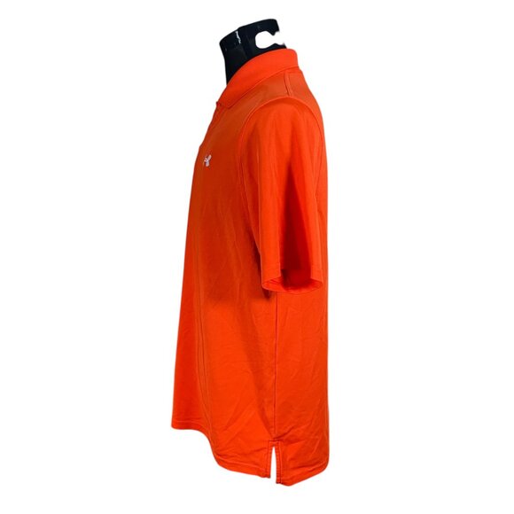 Under Armour Men's HeatGear Solid Orange Short Sleeve Polo Shirt Medium - Picture 4 of 8